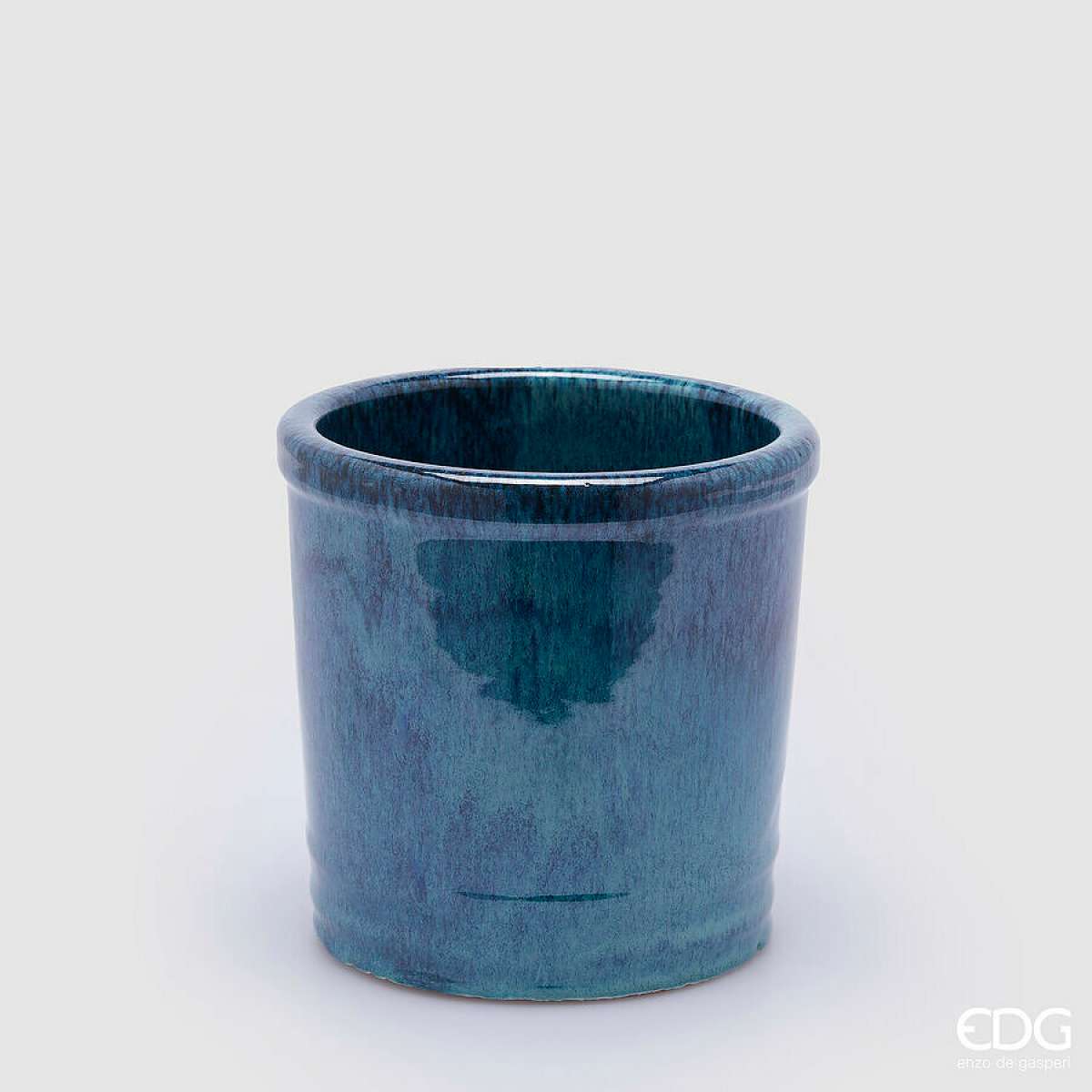 Immagine variante Turchese - Vaso Glaze Cilindro Colorato in Ceramica h 18 cm  - 5 Colori | EDG Enzo De Gasperi