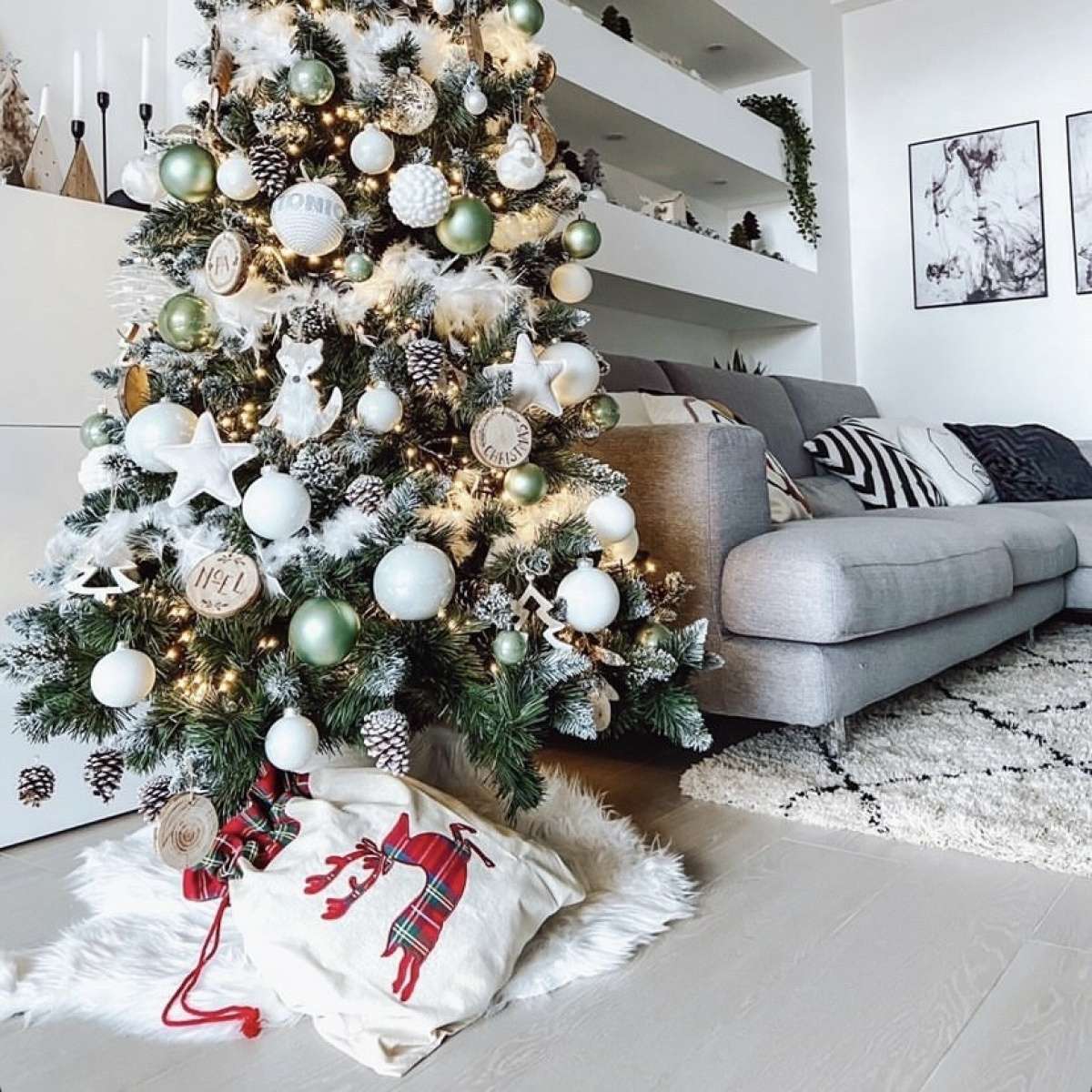 Immagine variante 50x70 cm - Sacco Dono con Cervo Scozzese Applicato (2 Misure) | Pietro Zanetti Home