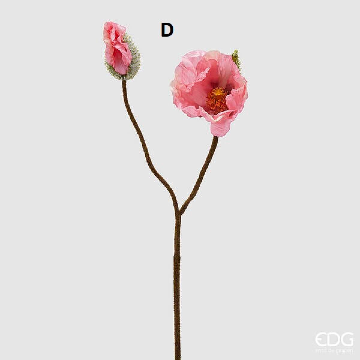 Immagine variante D - Papavero Artificiale con Bocciolo h 70 cm- 4 Colori | EDG Enzo De Gasperi
