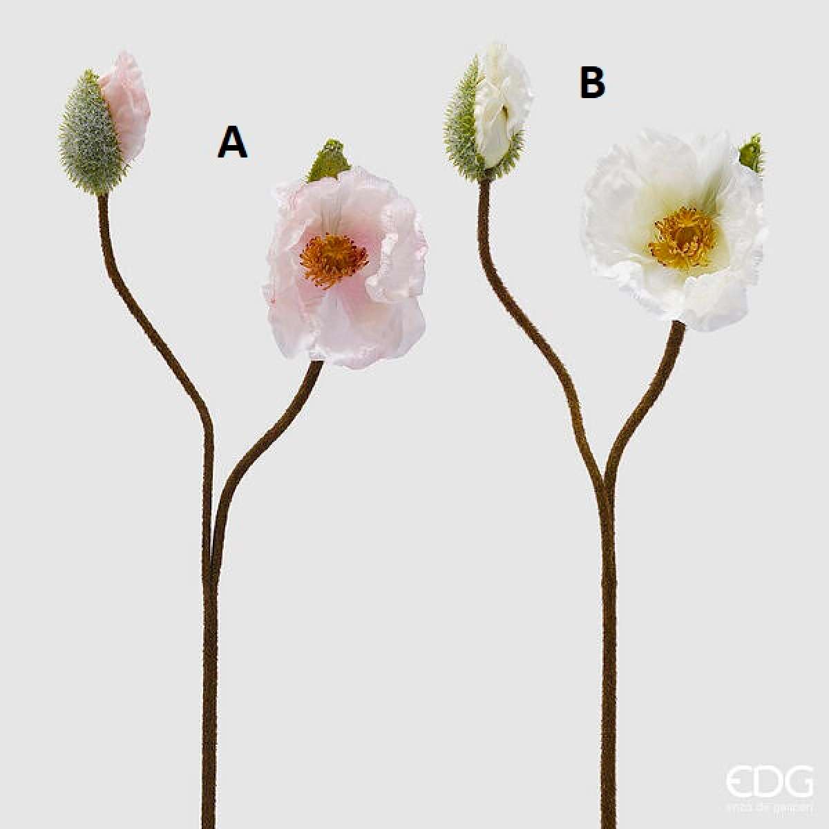 Immagine variante A - Papavero Artificiale con Bocciolo h 70 cm- 4 Colori | EDG Enzo De Gasperi