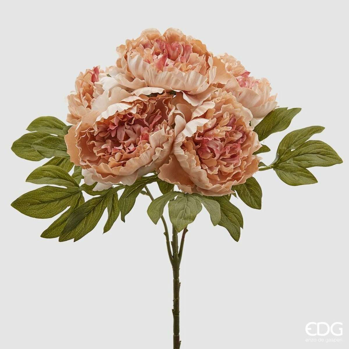 Immagine variante Rosa - Cespuglio x5 Peonia Epoque Artificiale h 50 cm - 3 Colori | EDG Enzo De Gasperi
