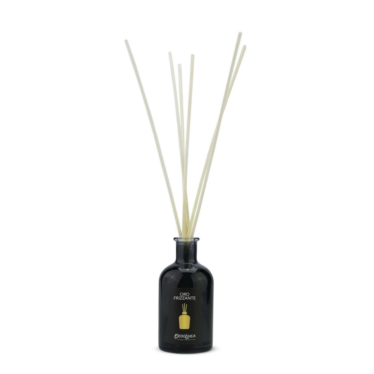 Immagine variante 100 ml - Profumo per Ambiente con Bastoncini Oro Frizzante | Erbolinea