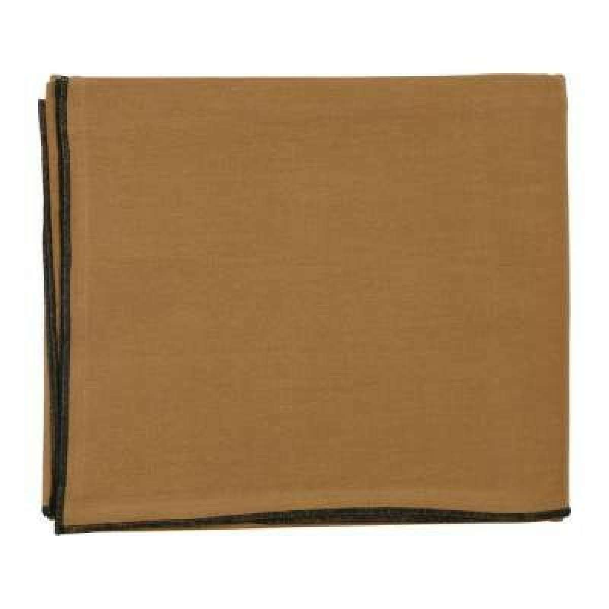 Immagine variante Tabacco - Set 2 Tovaglioli Corino Tinta Unita con Bordo 35x35 cm | Côté Table