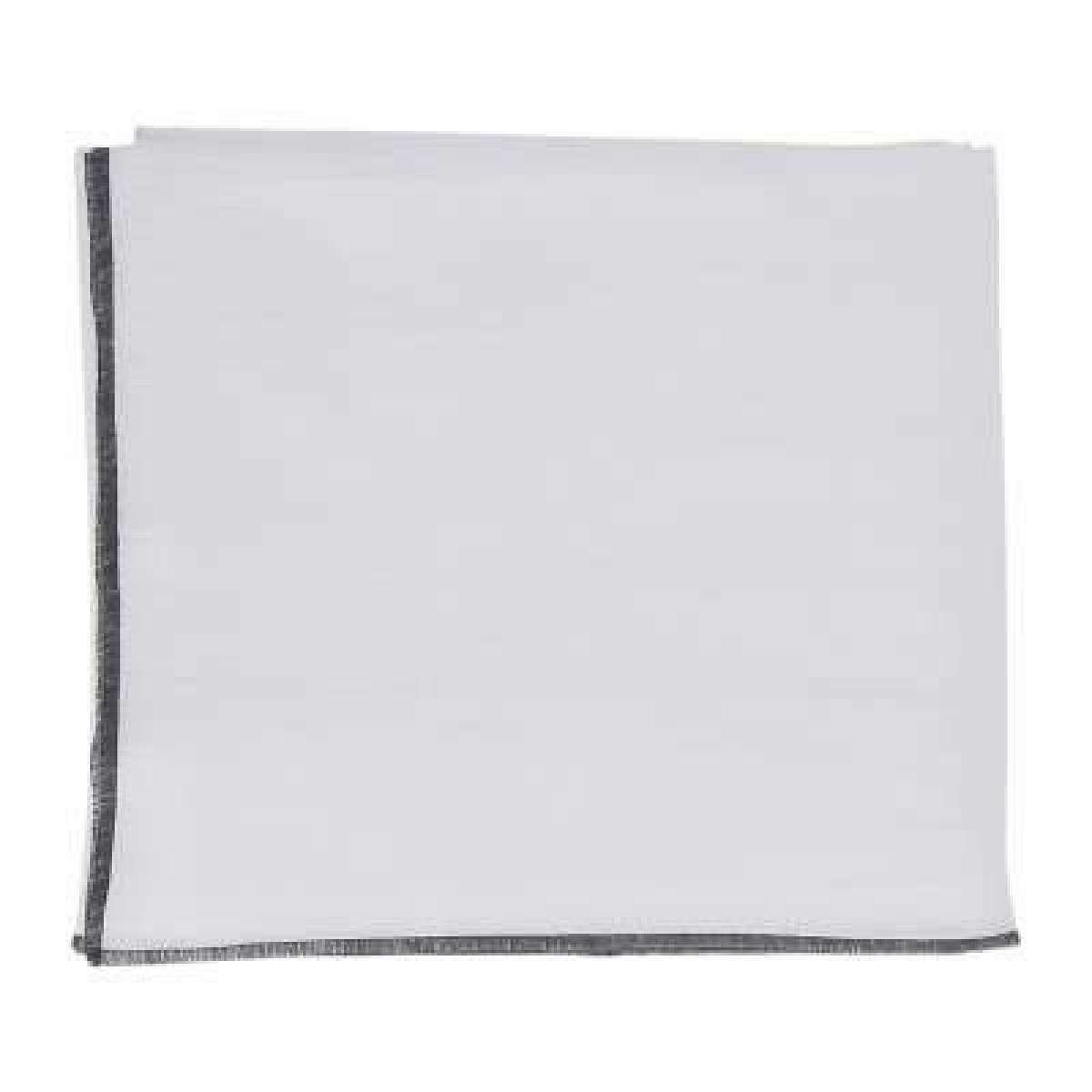 Immagine variante Bianco - Set 2 Tovaglioli Corino Tinta Unita con Bordo 35x35 cm | Côté Table