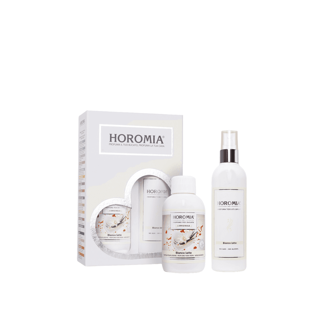 Immagine principale di Set Profumatore Bucato + Deotessuti Bianco Latte | Horomia