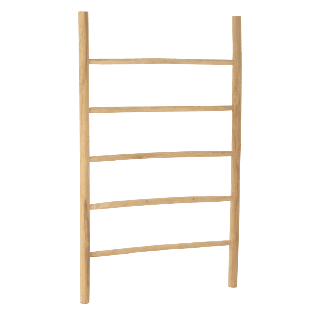 Immagine principale di Scala a 5 Gradini in Legno Naturale 90x6x150 cm | Jolipa