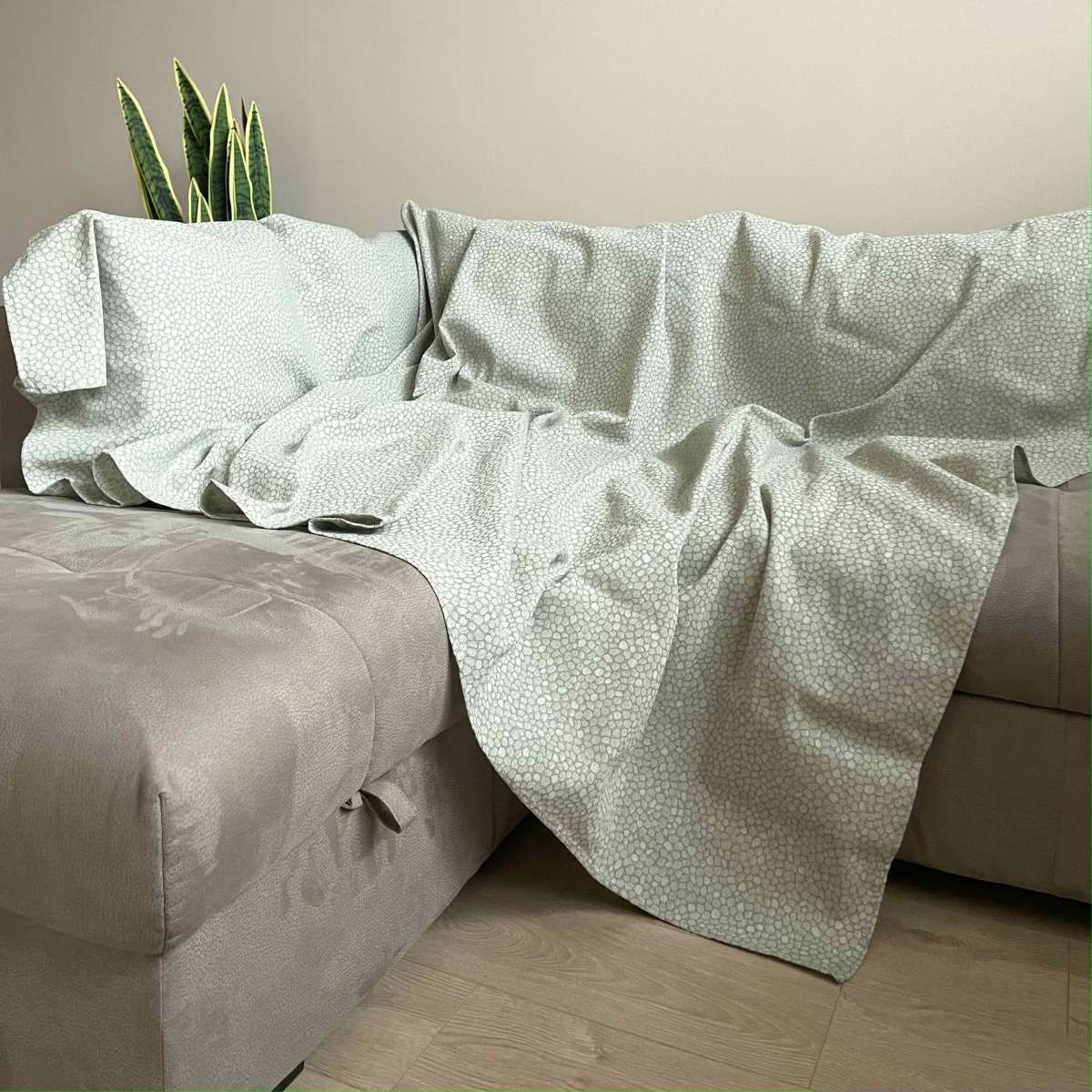 Immagine variante Singolo - Copridivano - Copritutto Noa Grigio in cotone (2 misure) | Pietro Zanetti Home
