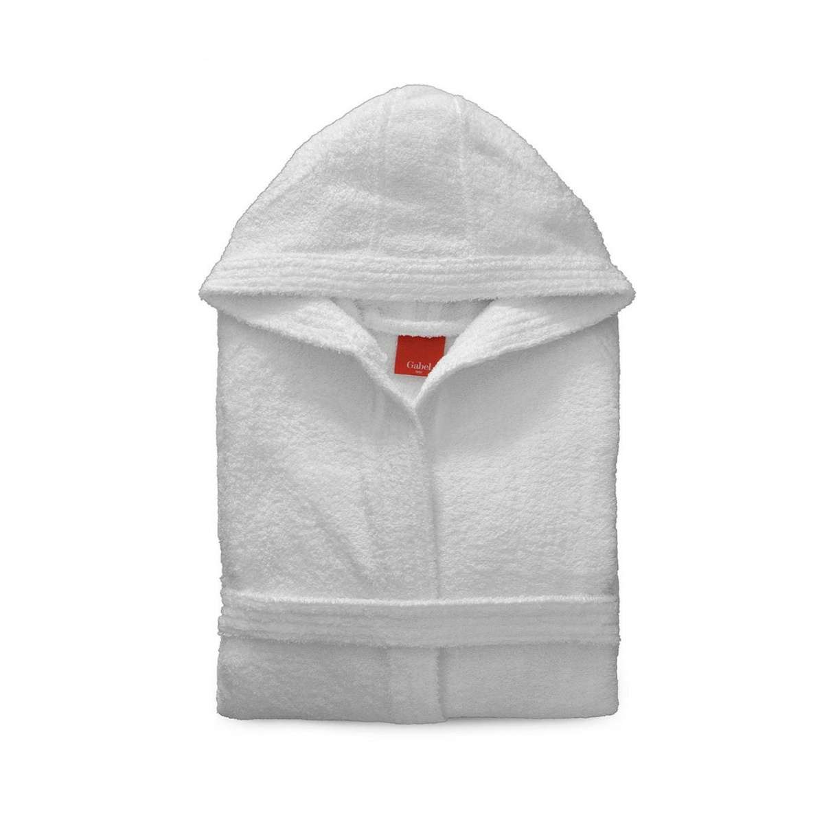 Immagine variante XL - Accappatoio Unisex Bianco 100% Cotone in Tinta Unita (XS-XXXL) | Gabel 1957