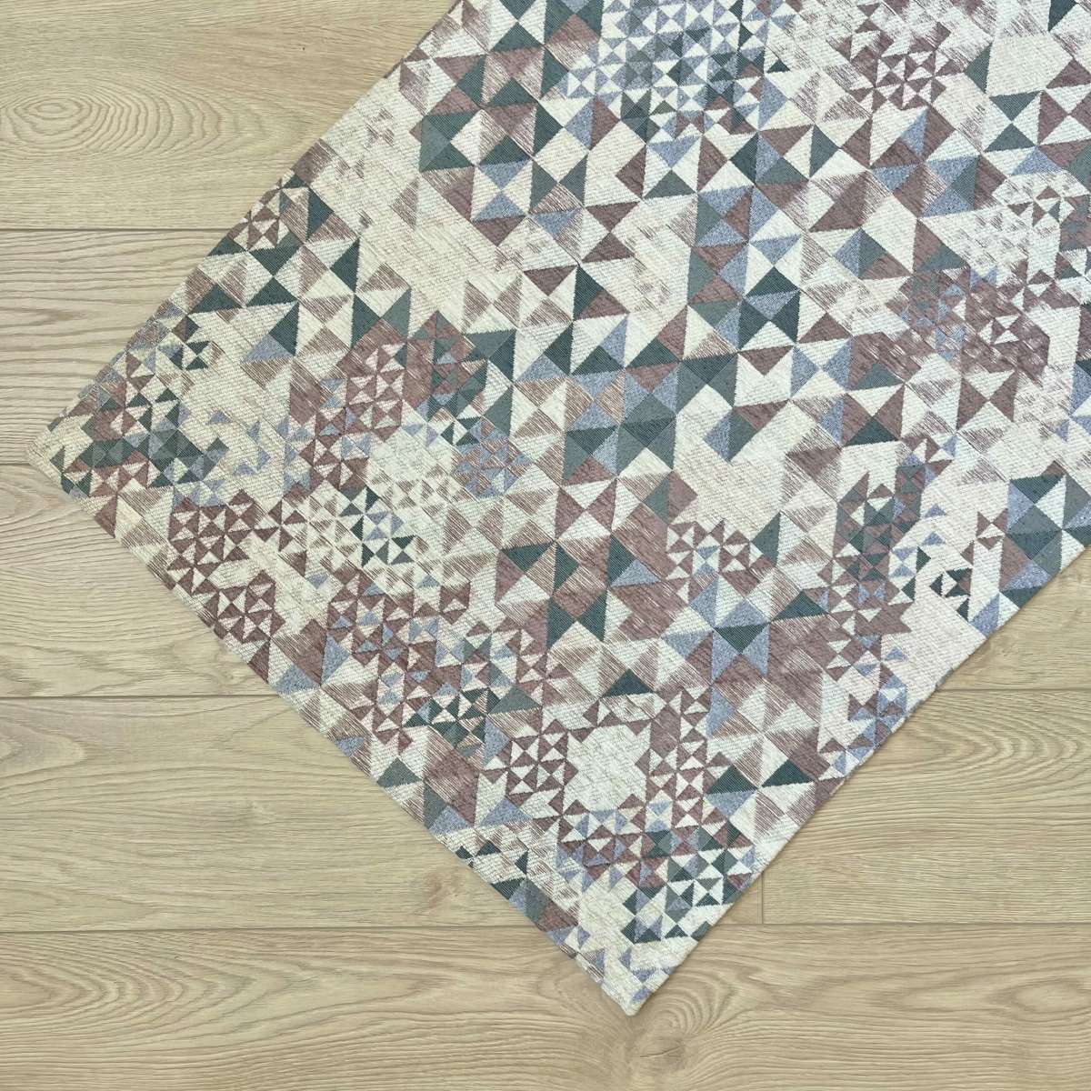 Immagine variante 65x220 cm - Tappeto Catullo Grigio e Rosa Antiscivolo e Lavabile in Lavatrice | Pietro Zanetti Home