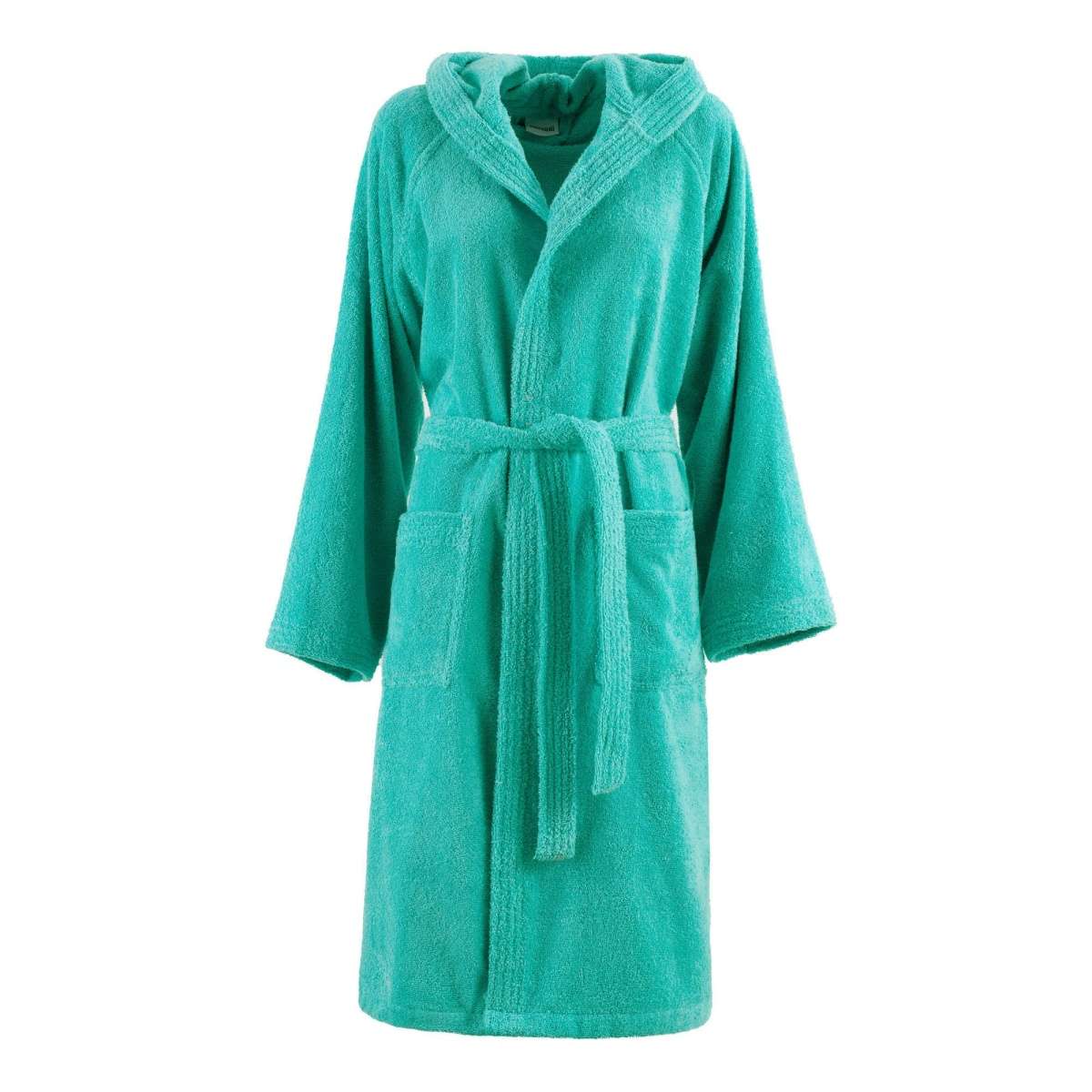 Immagine variante S - Accappatoio Pop Color Unisex Verde Acqua 100% Cotone in Tinta Unita (XS-XL | Bassetti