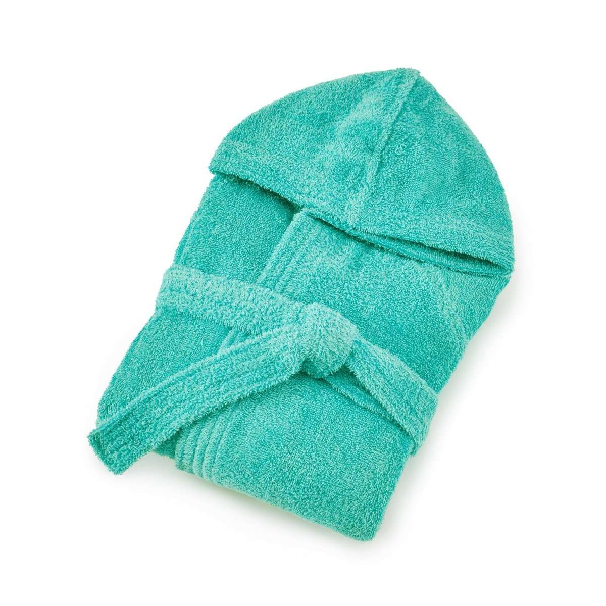 Immagine variante 7 - 9 anni - Accappatoio Bambino Pop Color Verde Acqua 100% Cotone (5-12 anni) | Bassetti