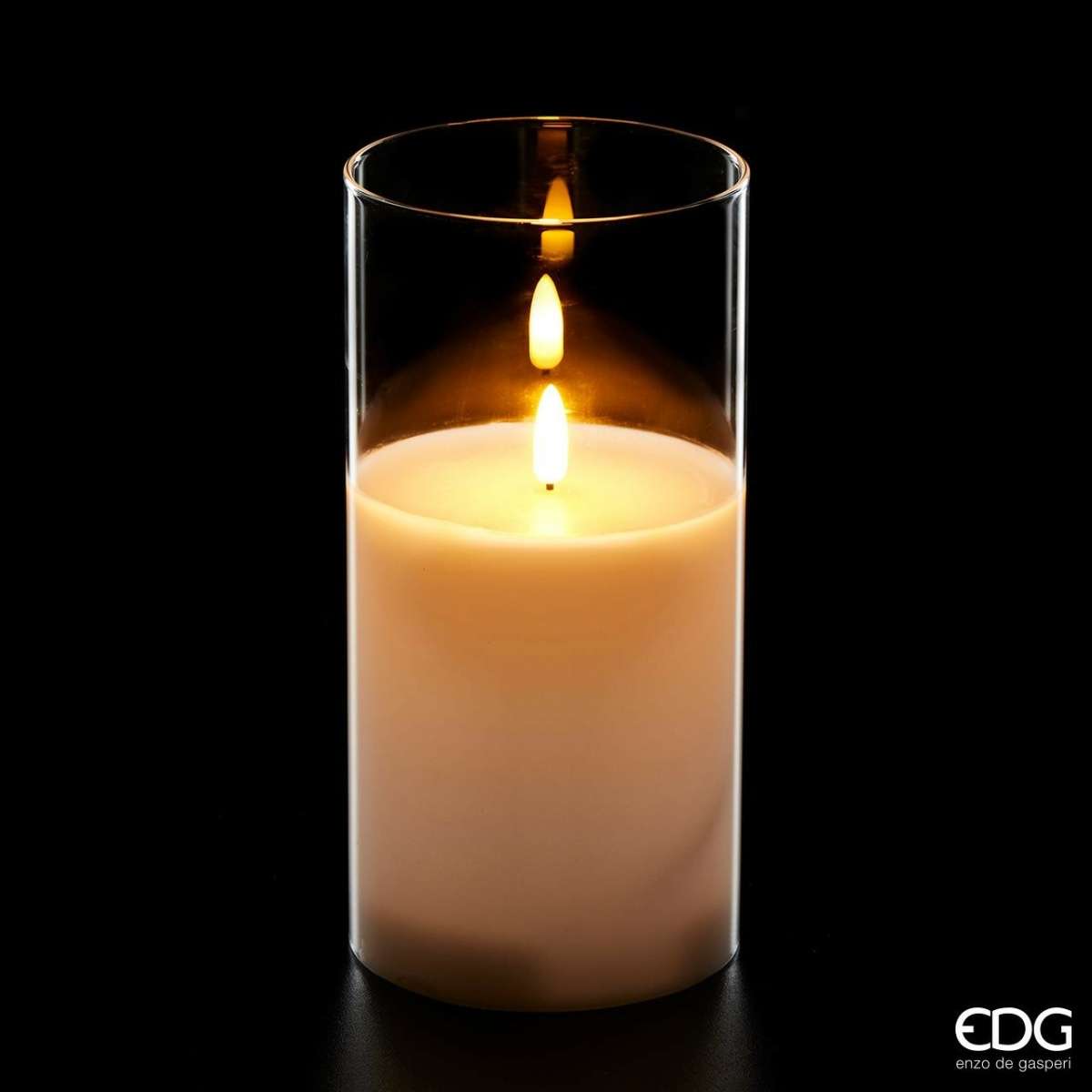 Immagine variante XL - Candela Led Soft in Vetro (4 misure) | EDG Enzo De Gasperi
