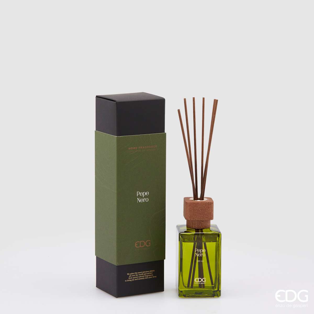 Immagine variante 120 ml - EDG Profumo per Ambiente con Bastoncini Fragrance Pepe Nero | EDG Enzo De Gasperi