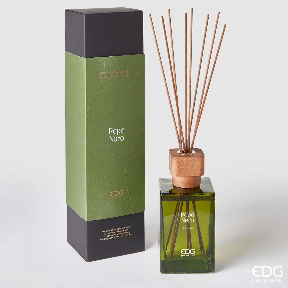 Immagine variante 500 ml - EDG Profumo per Ambiente con Bastoncini Fragrance Pepe Nero | EDG Enzo De Gasperi