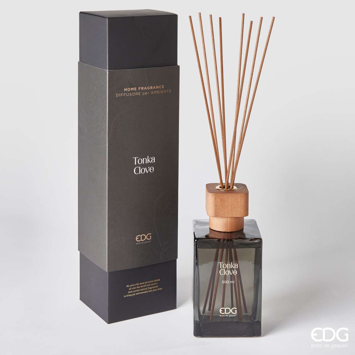 Immagine variante 500 ml - EDG Profumo per Ambiente con Bastoncini Fragrance Tonka Clove | EDG Enzo De Gasperi