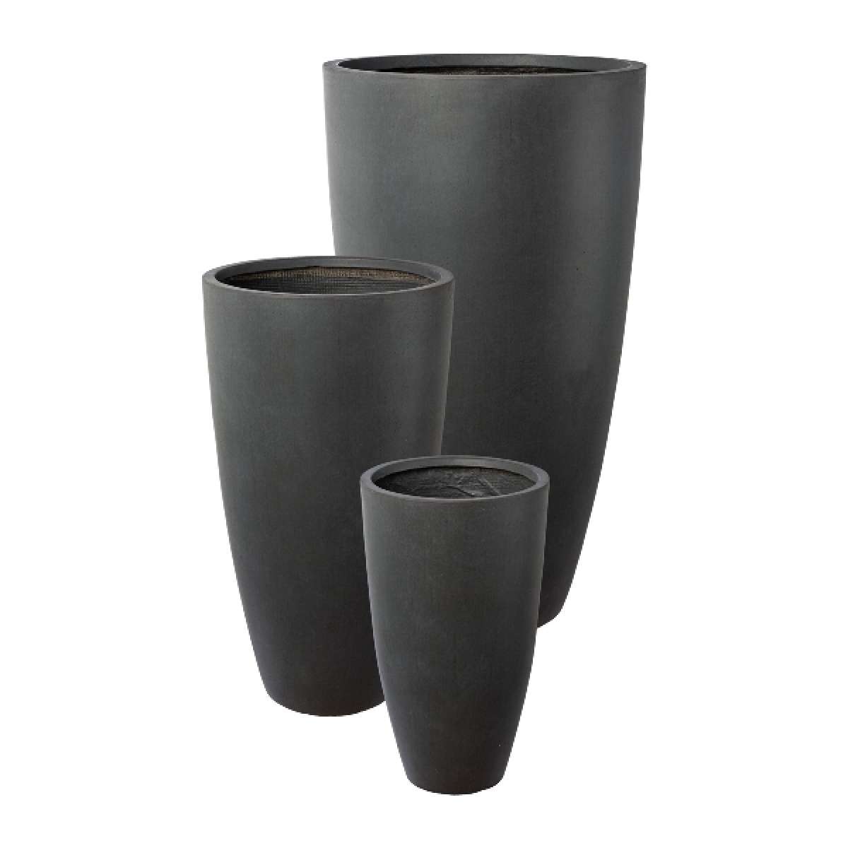 Immagine variante M - Vaso Fibre Antracite - 3 Misure | Gasper since 1965