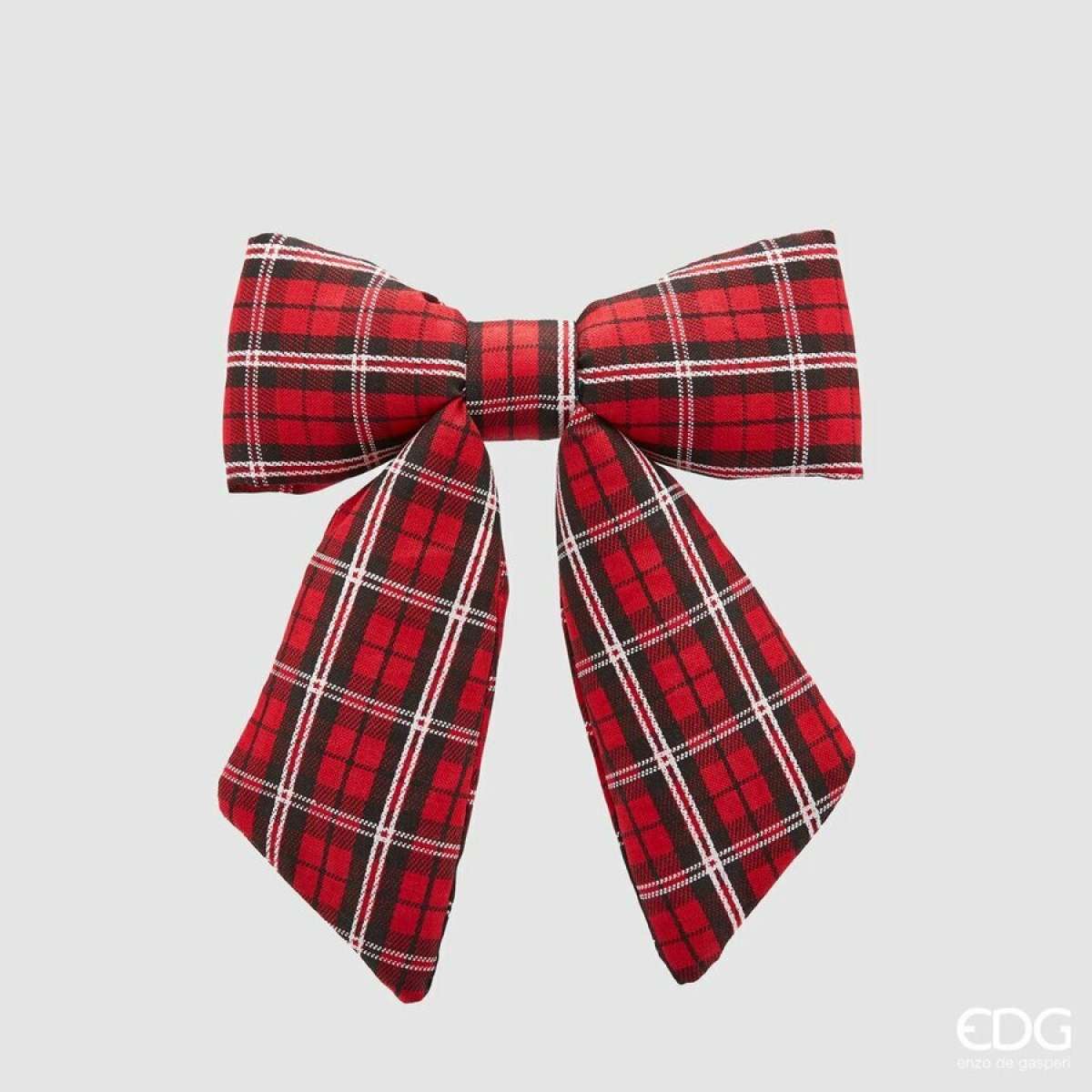 Immagine variante Piccolo - Fiocco Decorativo Tartan imbottito per Albero, Ghirlanda e Dietro porta (2 | EDG Enzo De Gasperi