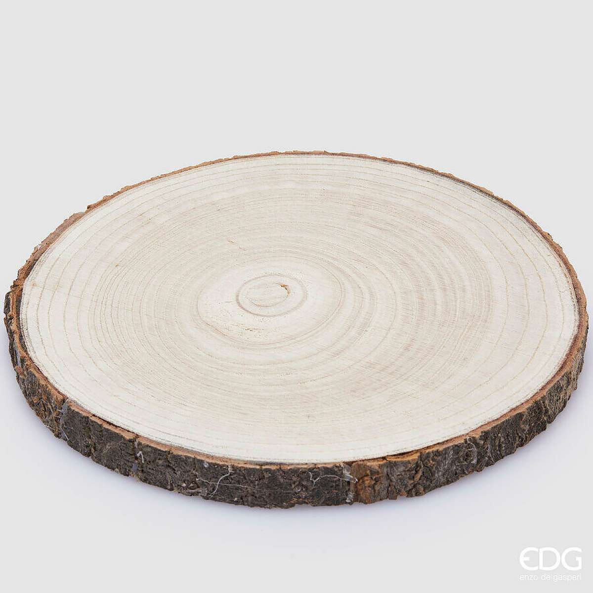 Immagine variante M - Disco Rotondo in Legno con corteccia Naturale - 2 Misure | EDG Enzo De Gasperi