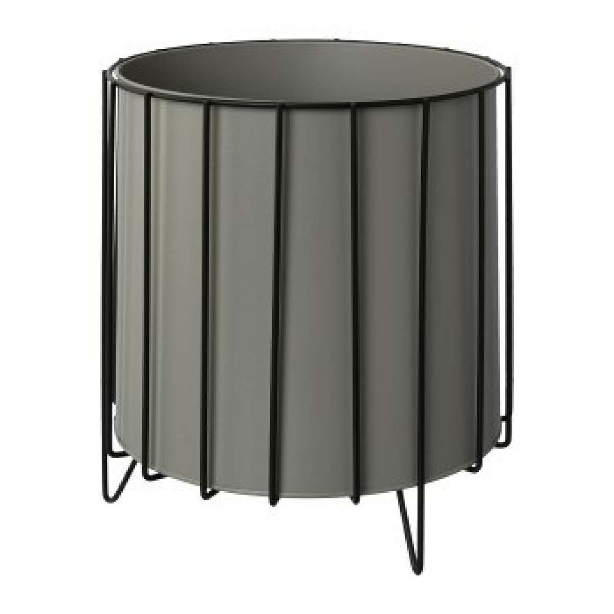 Immagine variante M - Vaso in Metallo con supporto nero (3 Varianti) CACHEPOT | Gasper since 1965