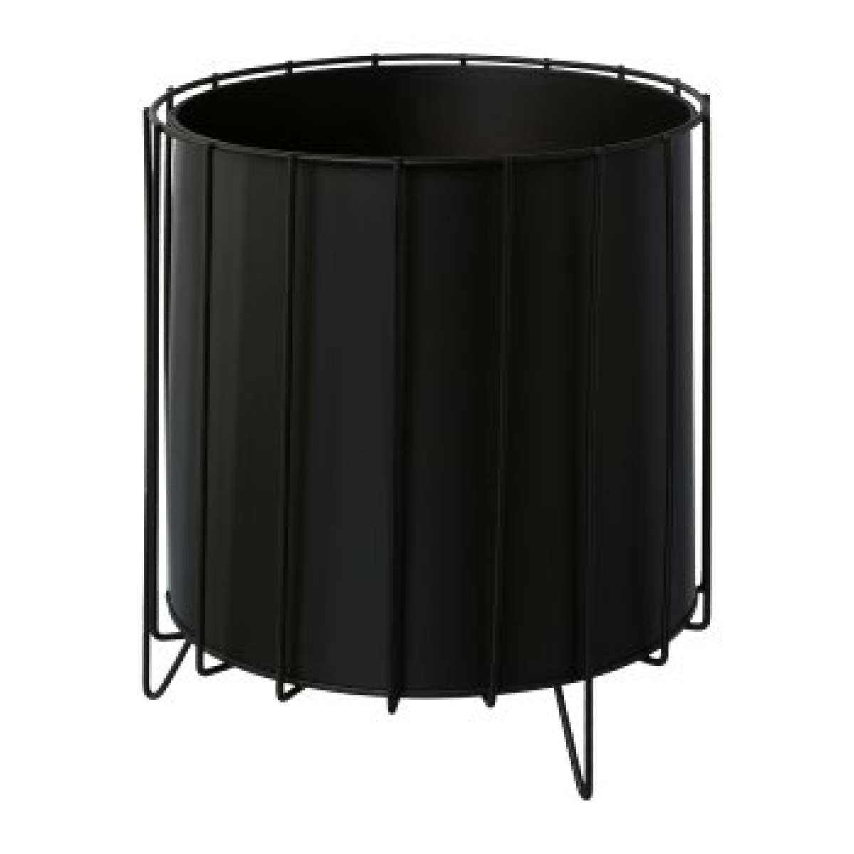 Immagine variante S - Vaso in Metallo con supporto nero (3 Varianti) CACHEPOT | Gasper since 1965