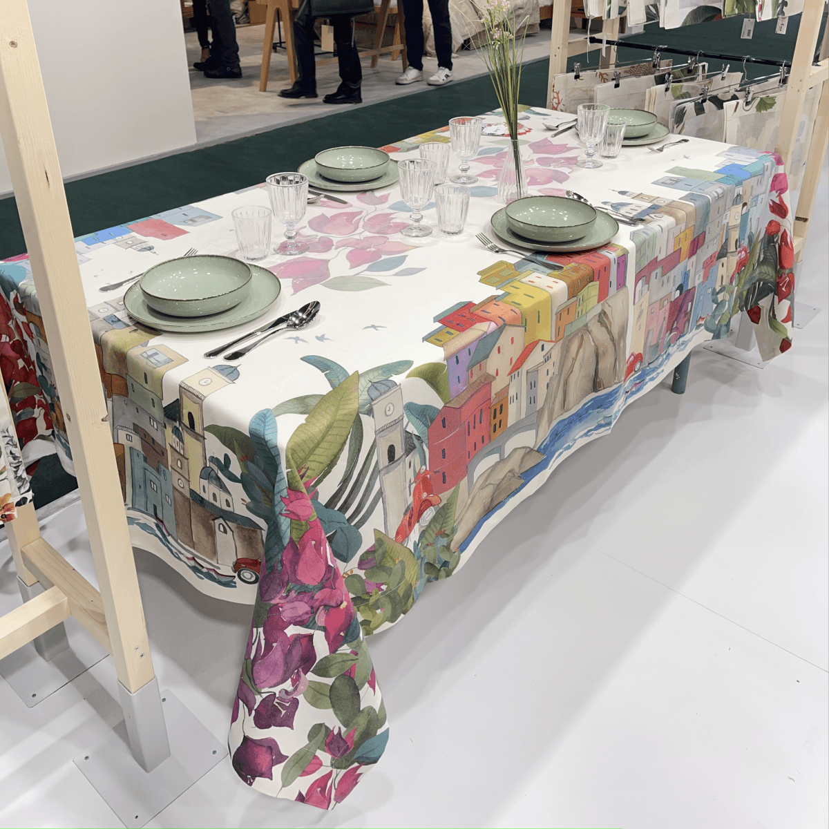 Immagine variante 160x220 cm - Tovaglia Rettangolare La Riviera in Lino - 3 Misure | The NapKing