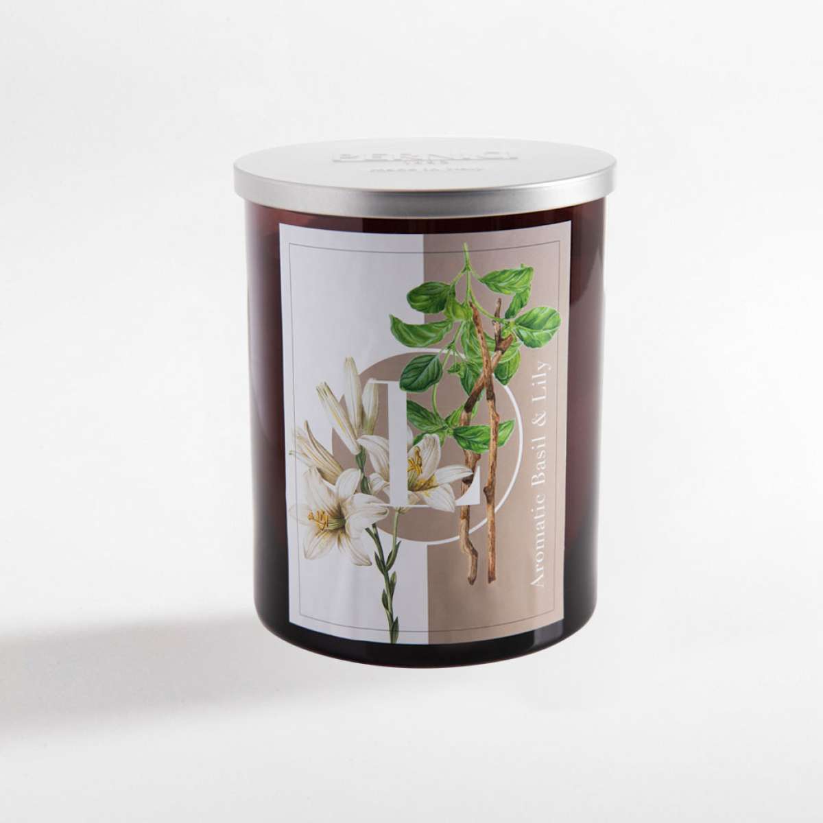 Immagine variante 900 gr - Candela L - Basil & Lily | Pernici 1892