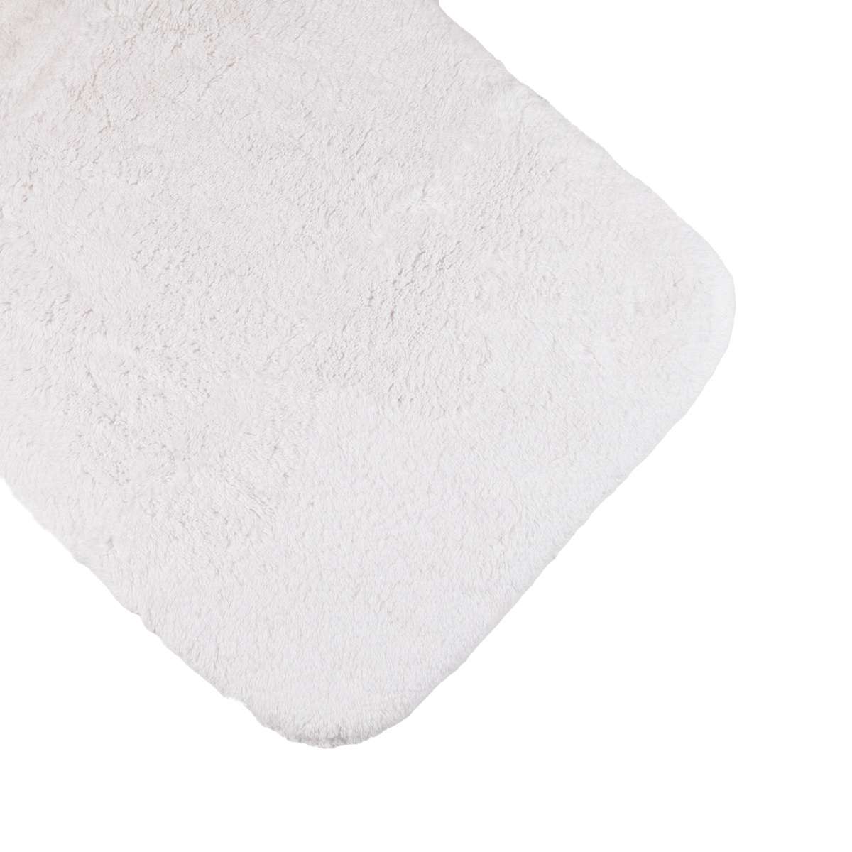 Immagine variante 50x80 cm - Tappeto Bagno Soffio Bianco 100% Cotone con Antiscivolo - 3 Misure | Cavalieri Spa