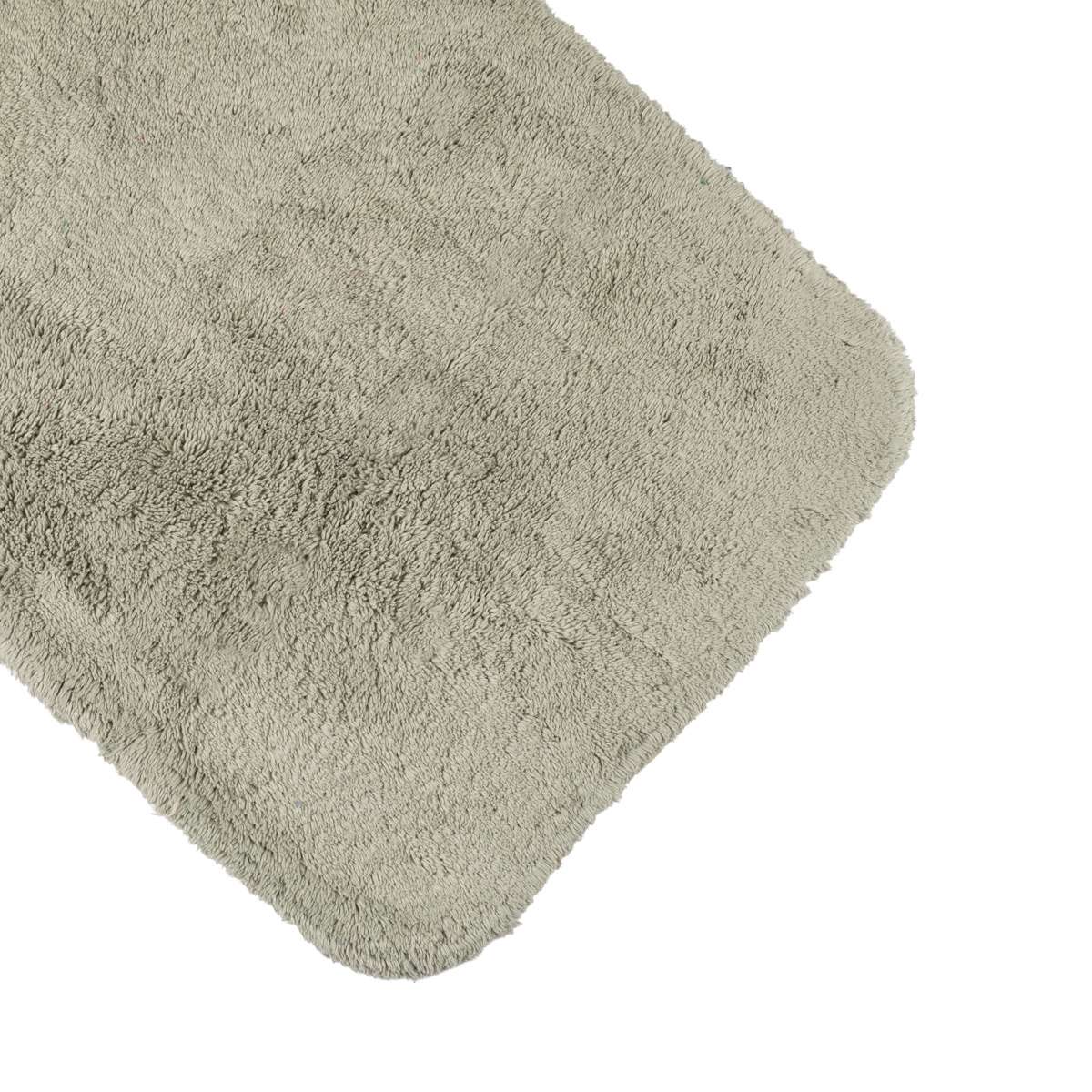 Immagine variante 50x80 cm - Tappeto Bagno Soffio Lichene 100% Cotone con Antiscivolo - 3 Misure | Cavalieri Spa