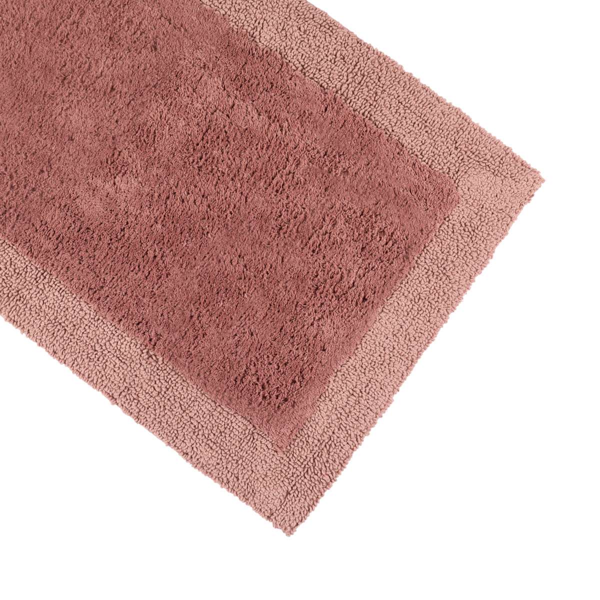 Immagine variante 70x130 cm - Tappeto Bagno Shade Rosa Antico in 100% Cotone con Antiscivolo - 3 Misure | Cavalieri Spa