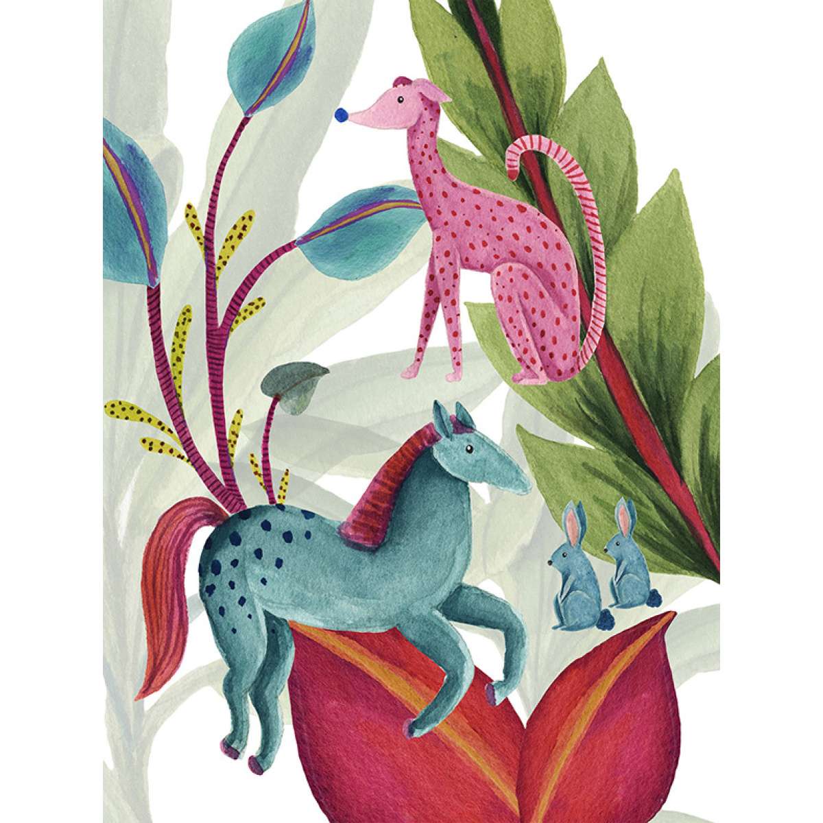 Immagine variante 2 - Strofinaccio in Lino - Funky Animals - 2 Varianti | The NapKing