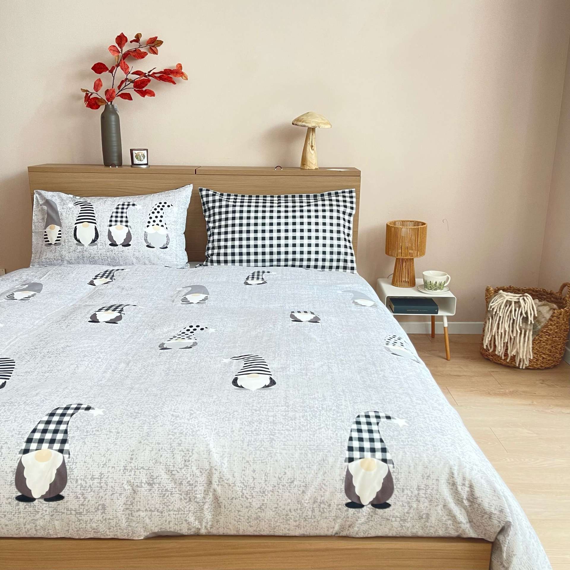 Set biancheria da letto di lusso Copripiumino in cotone egiziano al 100% Federa Biancheria da letto e federe traspiranti e rinfrescanti, Tasca profonda da 16 pollici ,biancheria da letto morbida