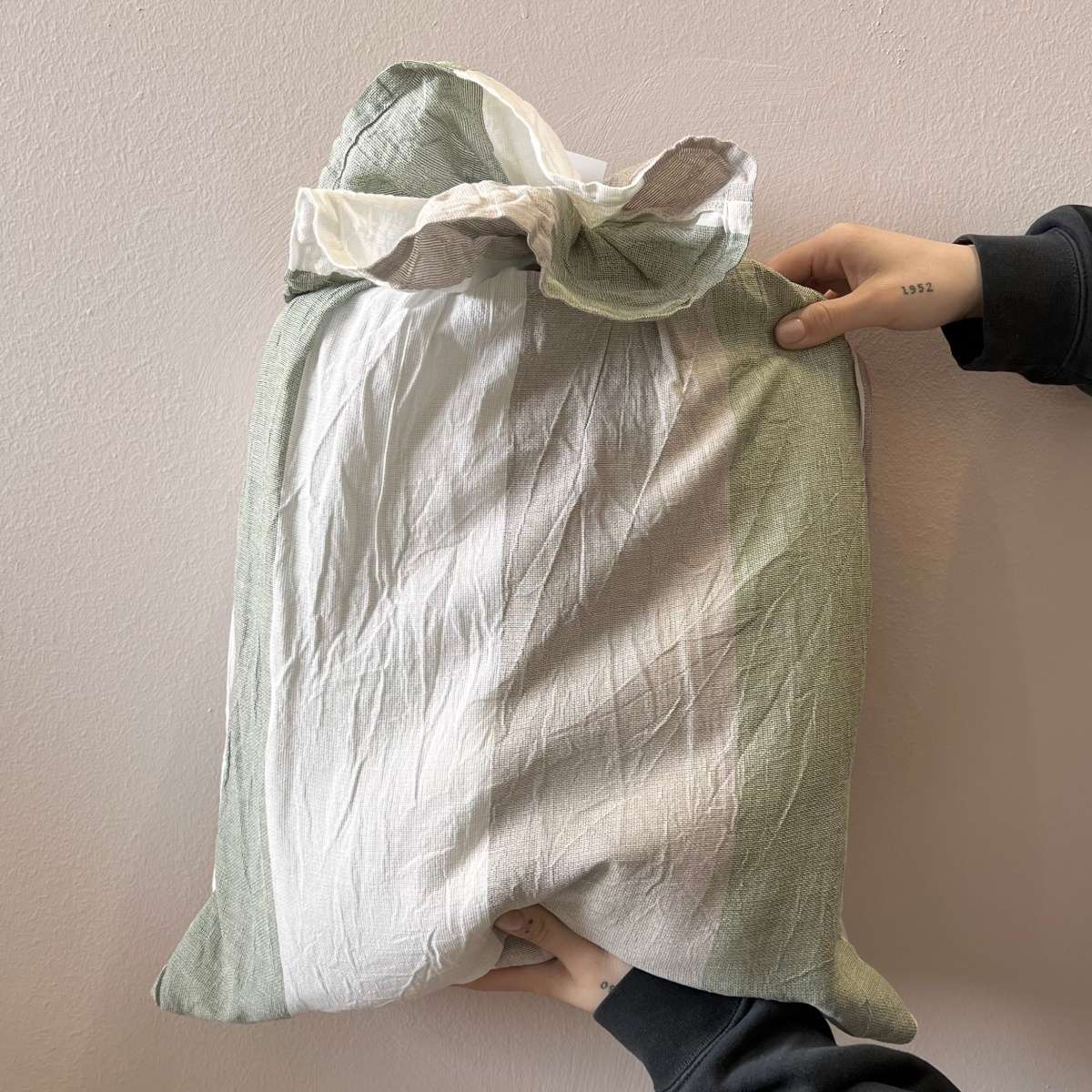 Immagine variante Verde - Copripiumino Matrimoniale Milena No Stiro (4 colori) | Govina Biancheria per la Casa