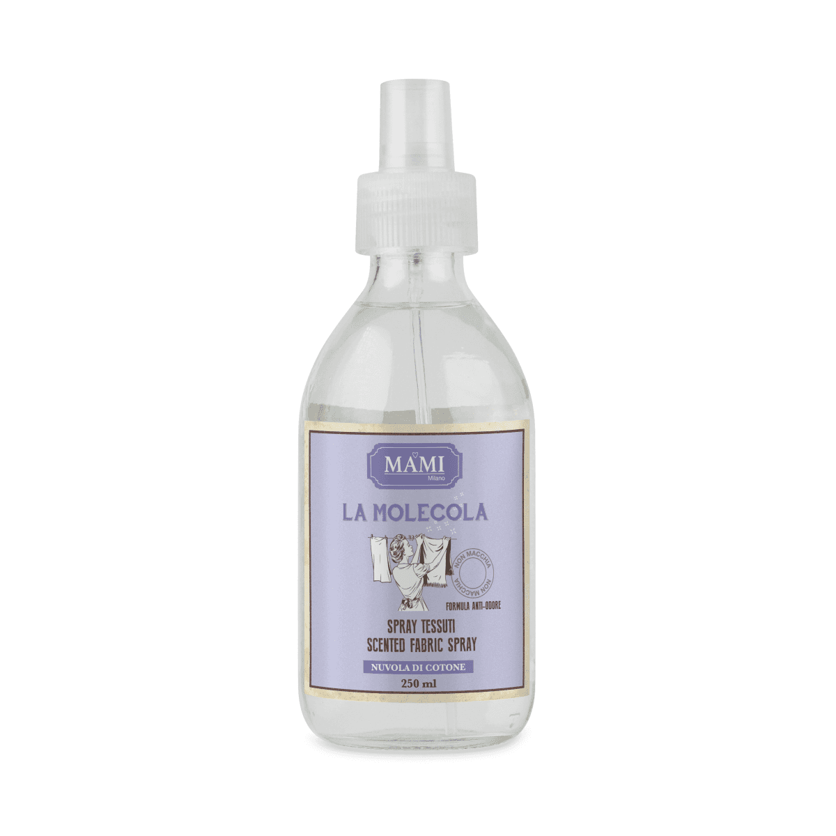 Immagine variante Nuvola di Cotone - Spray Tessuti La Molecola 250 ml - 8 Fragranze | Mami Milano