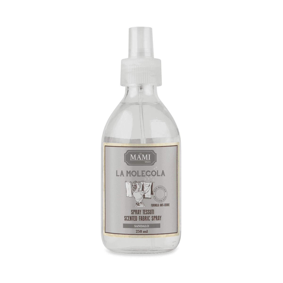 Immagine variante Sandalo - Spray Tessuti La Molecola 250 ml - 8 Fragranze | Mami Milano