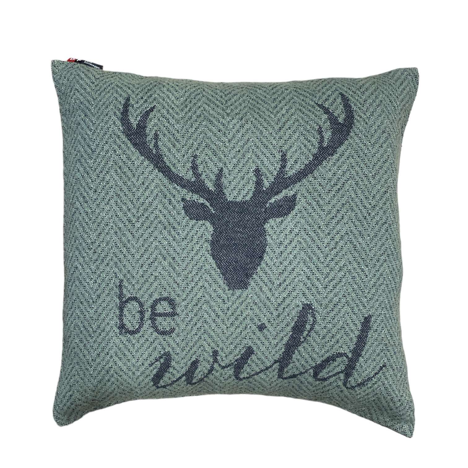 Immagine principale di Federa Cuscino Divano in Cotone Cervo Be Wild (3 Colori) 50x50 cm | David Fussenegger