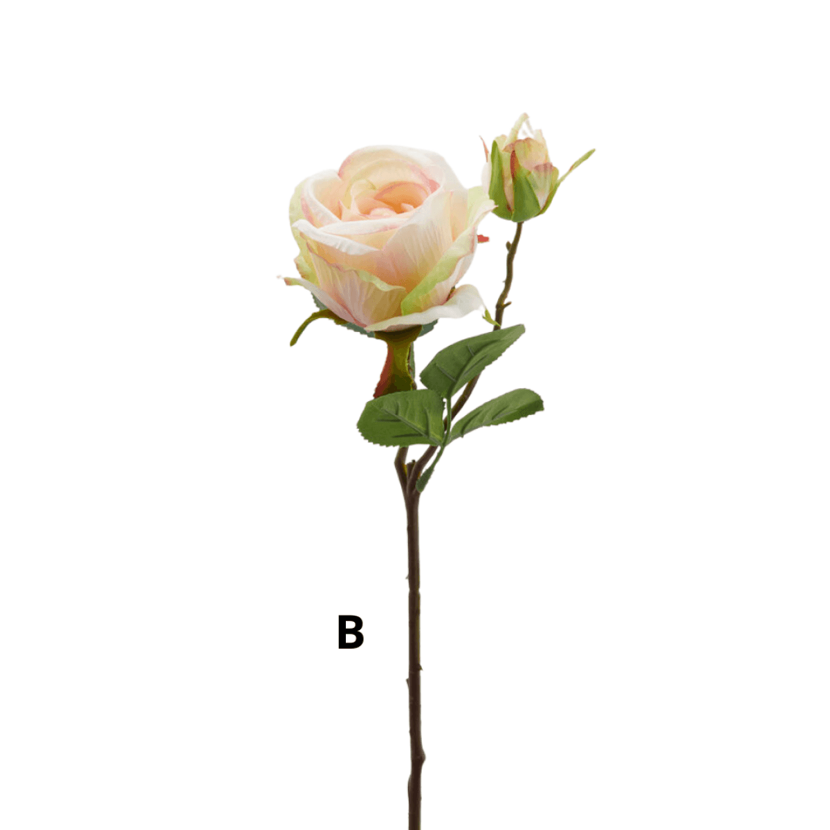 Immagine variante B - Rosa con Bocciolo Artificiale h 50 cm - 6 Colori | EDG Enzo De Gasperi
