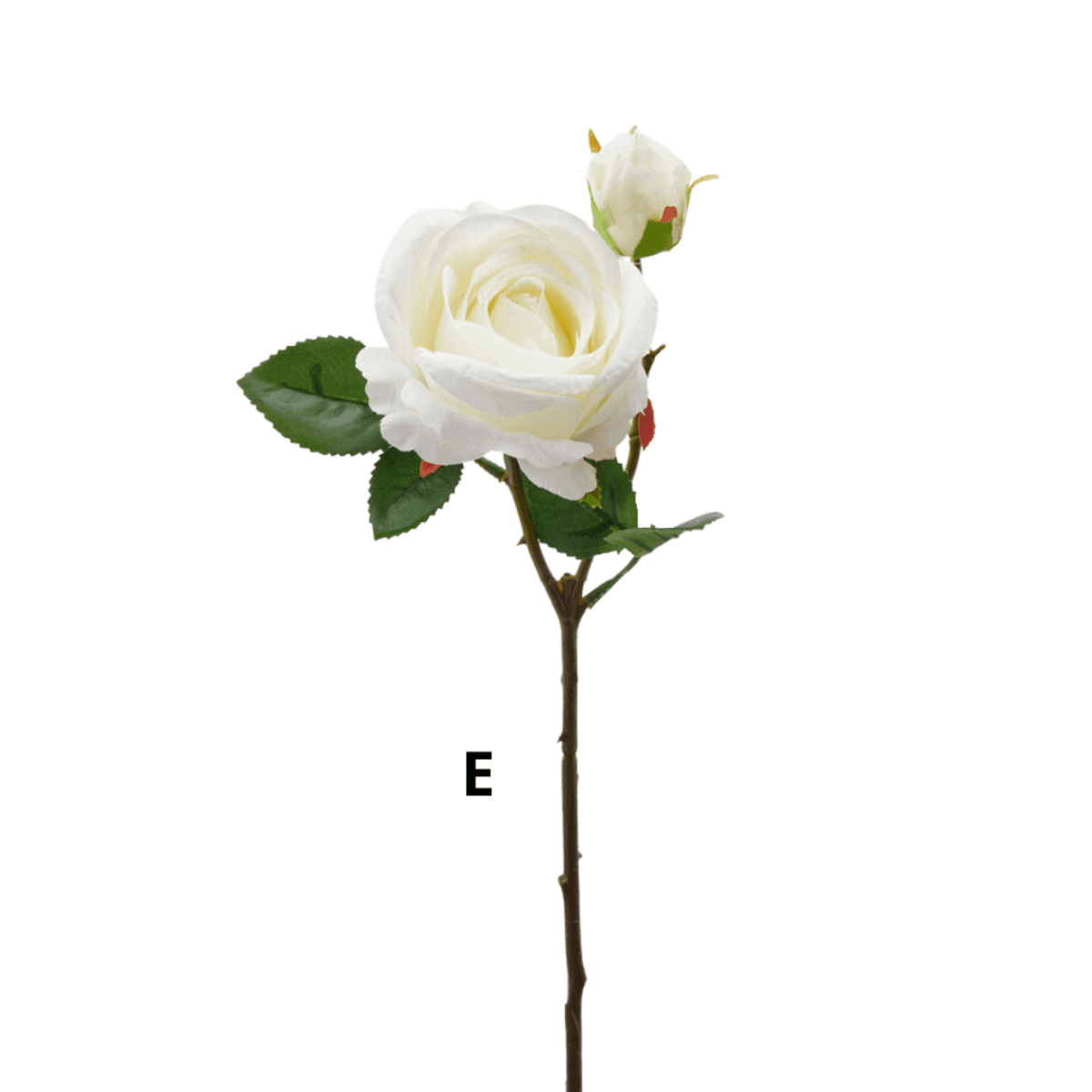 Immagine variante E - Rosa con Bocciolo Artificiale h 50 cm - 6 Colori | EDG Enzo De Gasperi