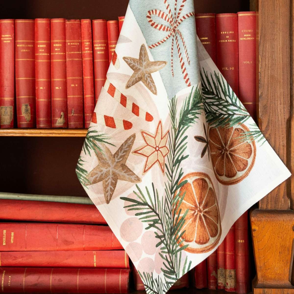 Immagine variante 1 - Strofinaccio in Lino - Xmas Tea (2 Varianti) | The NapKing