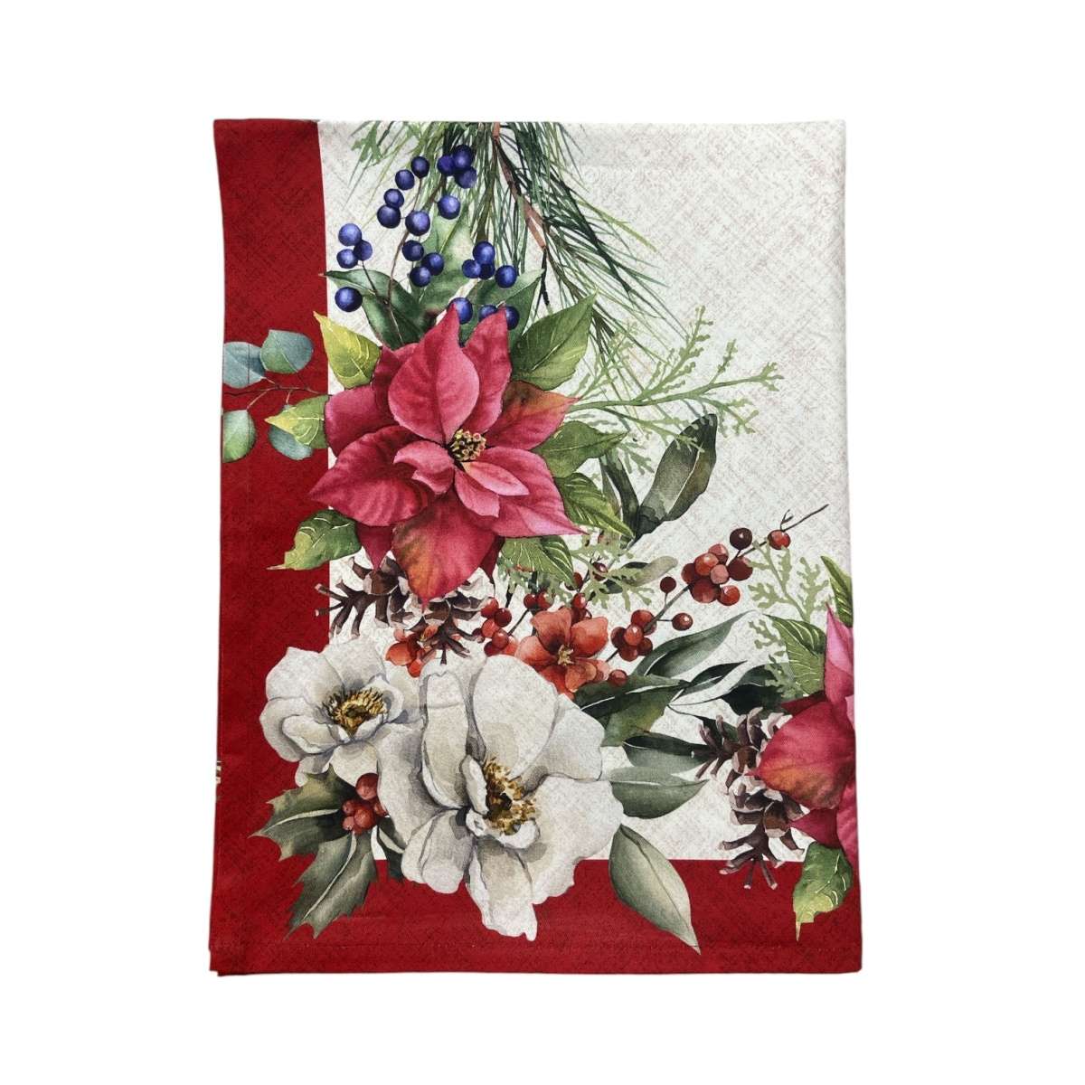 Immagine variante 140x240 cm - Tovaglia Rettangolare Natalizia Tiffany Xmas 06 Stampa Digitale in 100% Cotone - | Pietro Zanetti Home