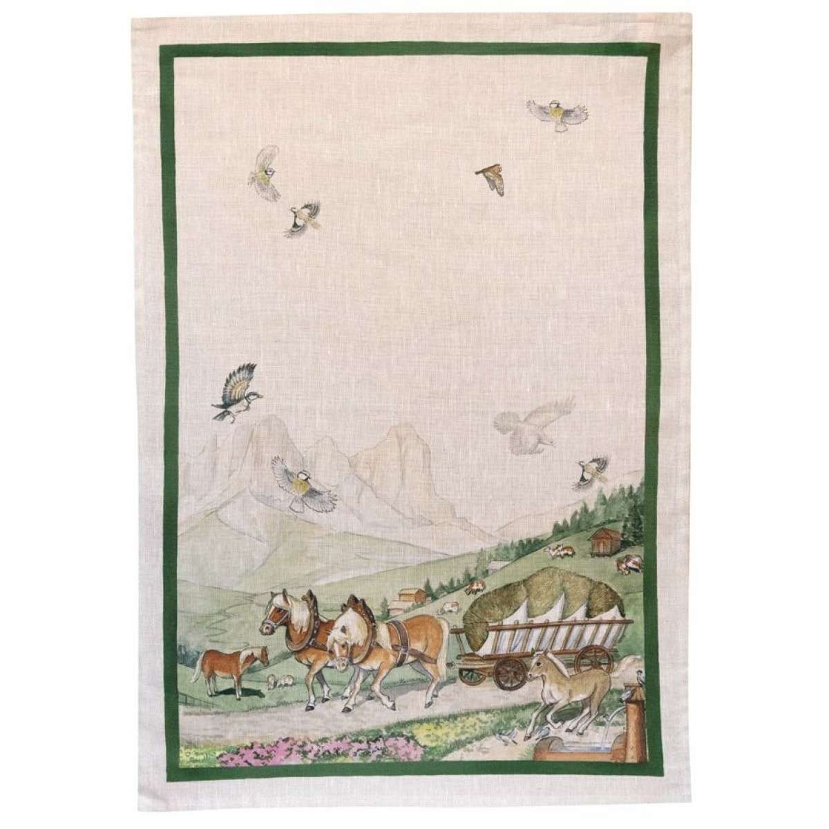 Immagine variante Carro - Strofinaccio in Lino Maso 50x70 cm - 2 Varianti | Tessitura Toscana Telerie
