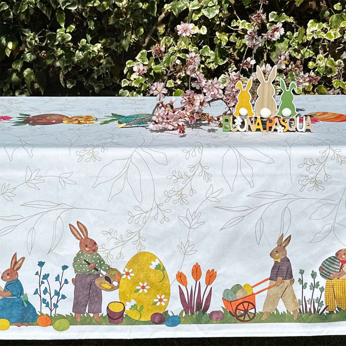 Immagine variante 160x250 cm - Tovaglia Rettangolare Pasqua - 4 Misure | Olivia Home