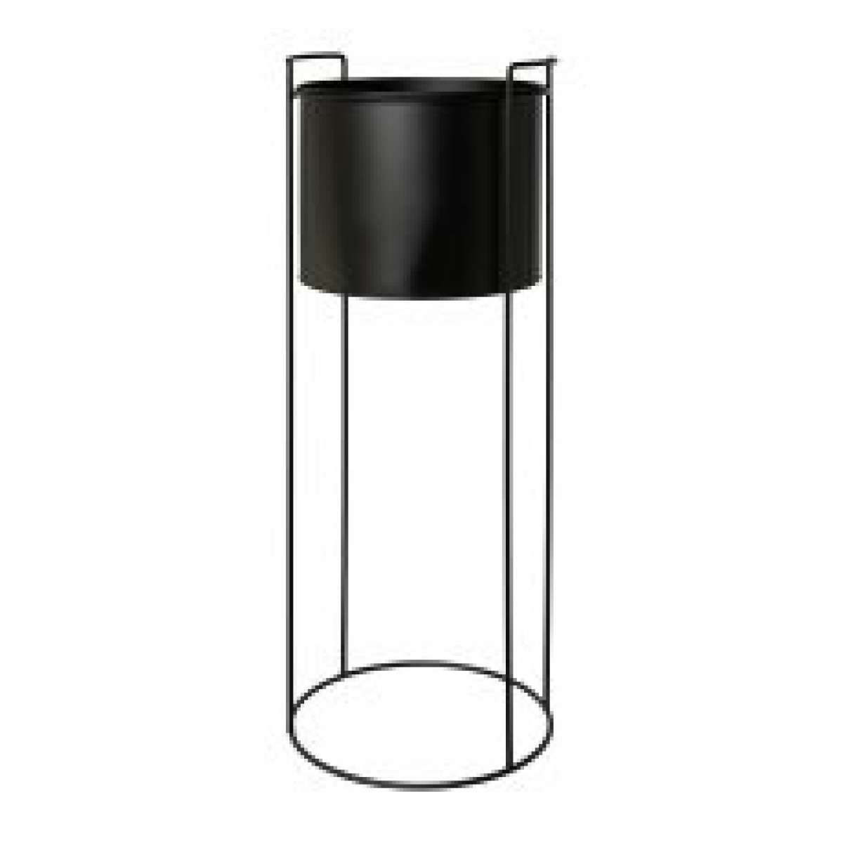 Immagine variante L - Vaso in Metallo TRELLEBORG Nero - 3 Misure | Gasper since 1965