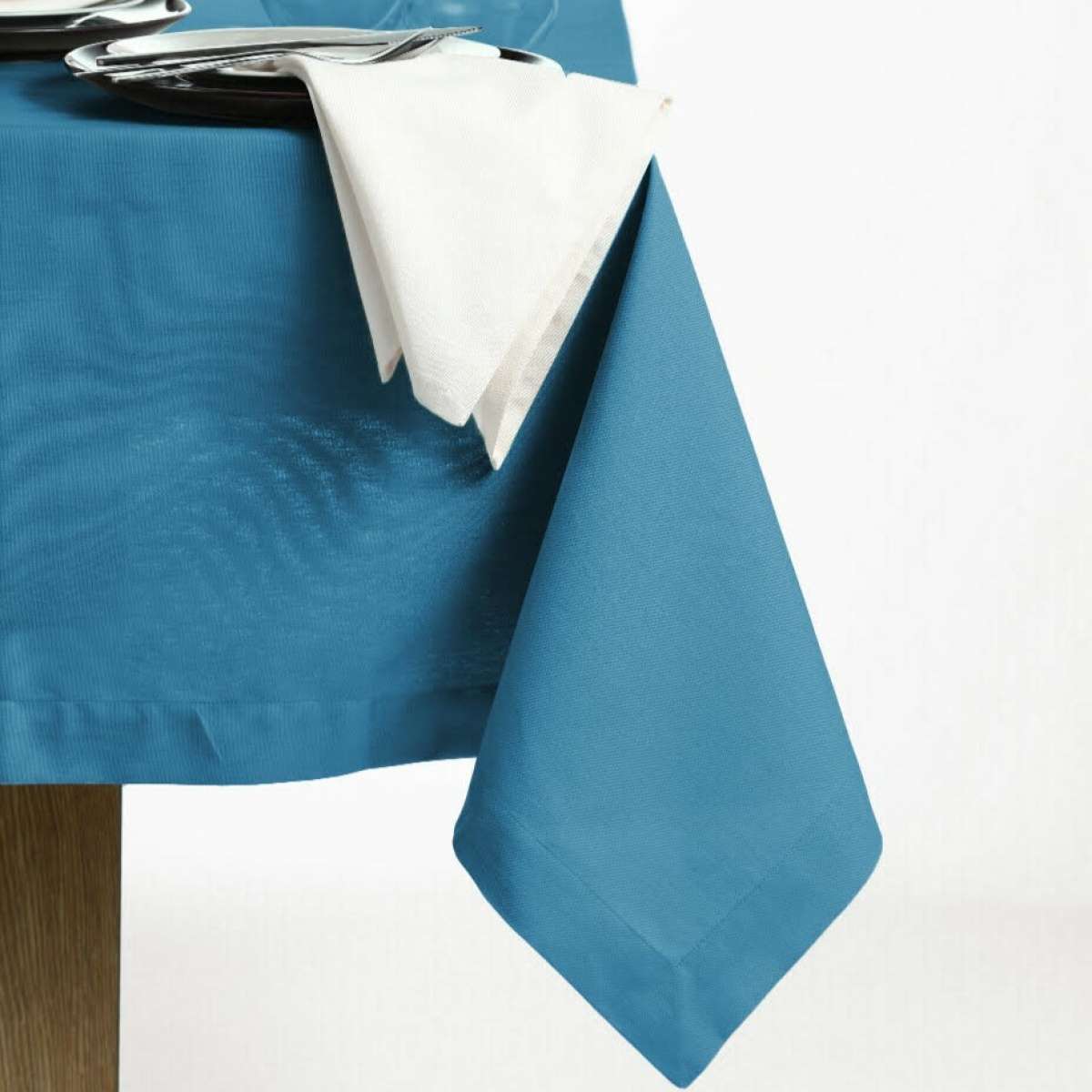 Immagine variante 140x180 cm - Tovaglia Rettangolare Panama Delfino 100% Cotone - 3 Misure | Cavalieri Spa