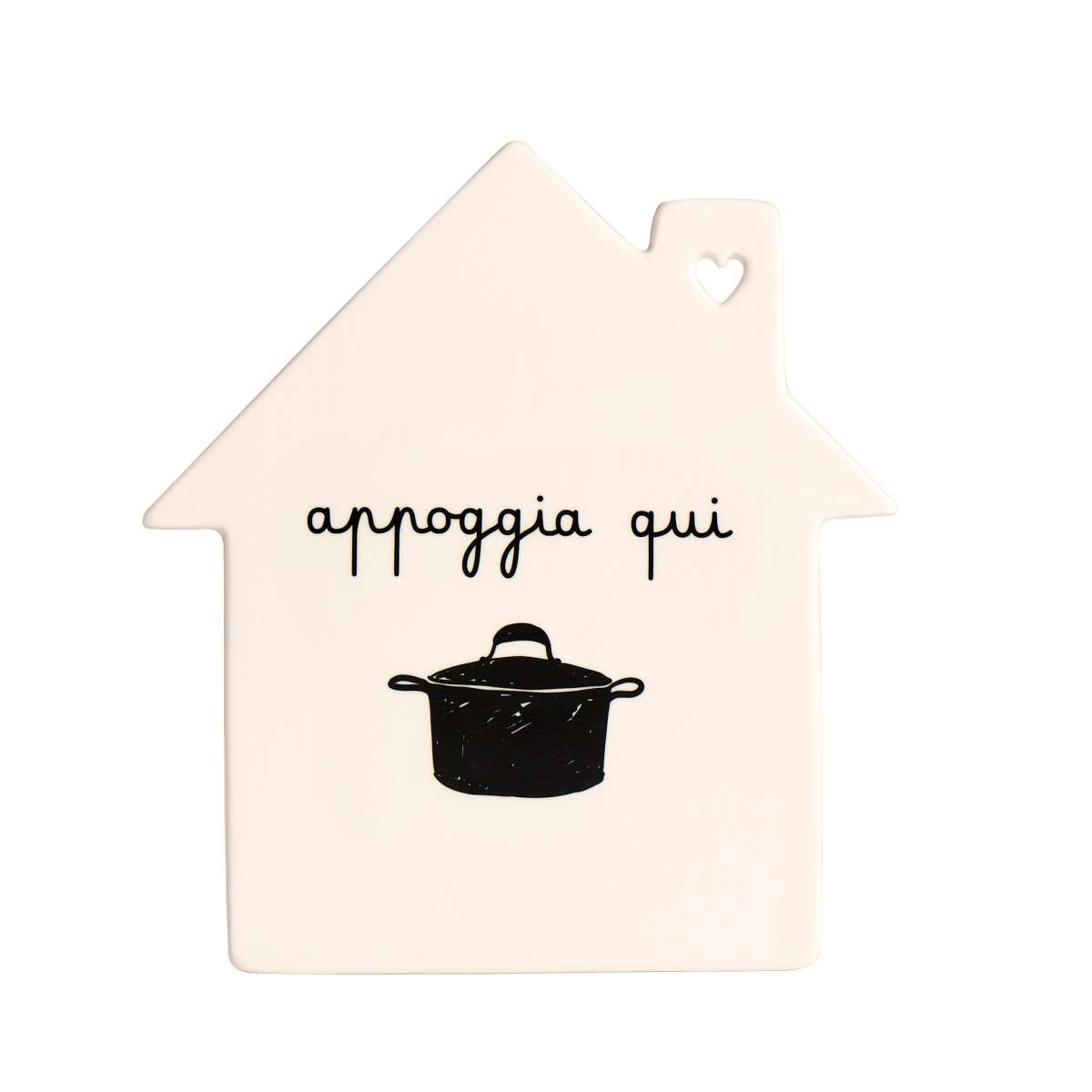 Immagine del prodotto Sottopentola Casa Appoggia Qui 21x20 cm | Simple Day