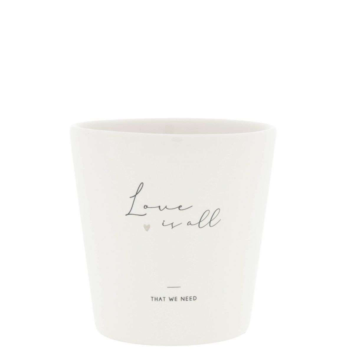 Immagine principale di Tazza Bicchiere in Ceramica Love is All | Bastion Collections
