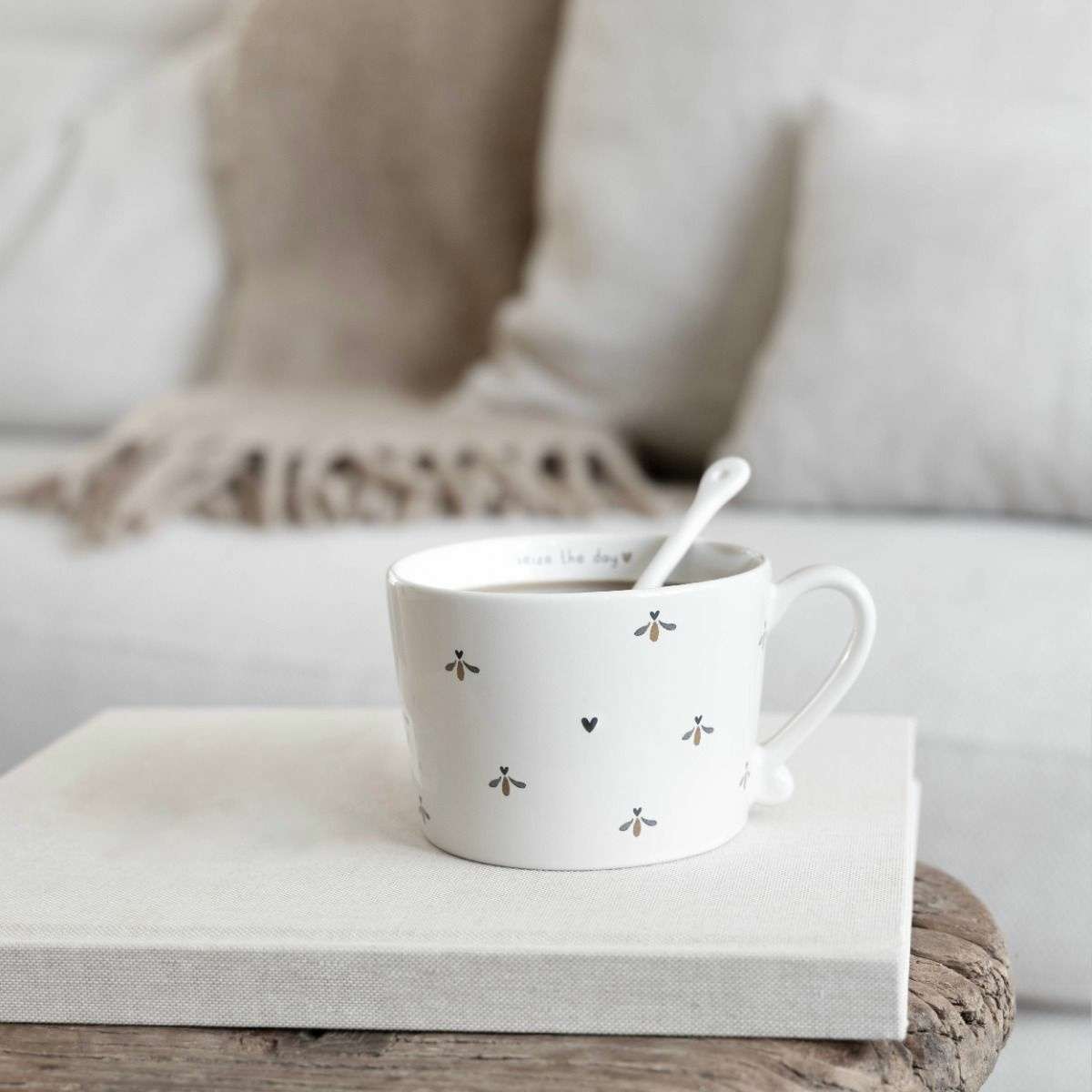 Immagine del prodotto Cucchiaino Espresso Bianco in Ceramica Opaca 14 cm | Bastion Collections