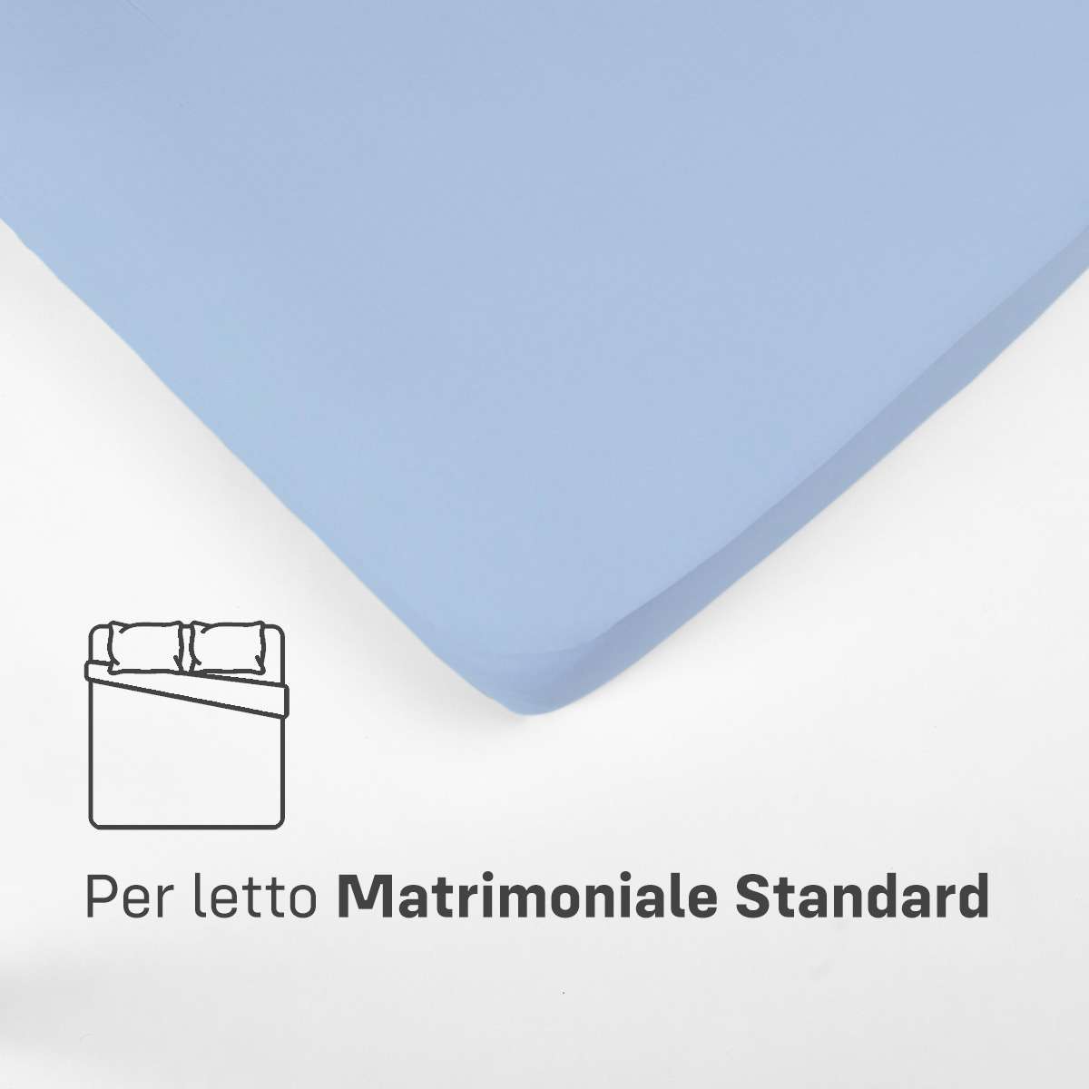 Immagine del prodotto Lenzuola SOPRA MATRIMONIALE STANDARD in Cotone Jersey Elasticizzato | Pietro Zanetti Home