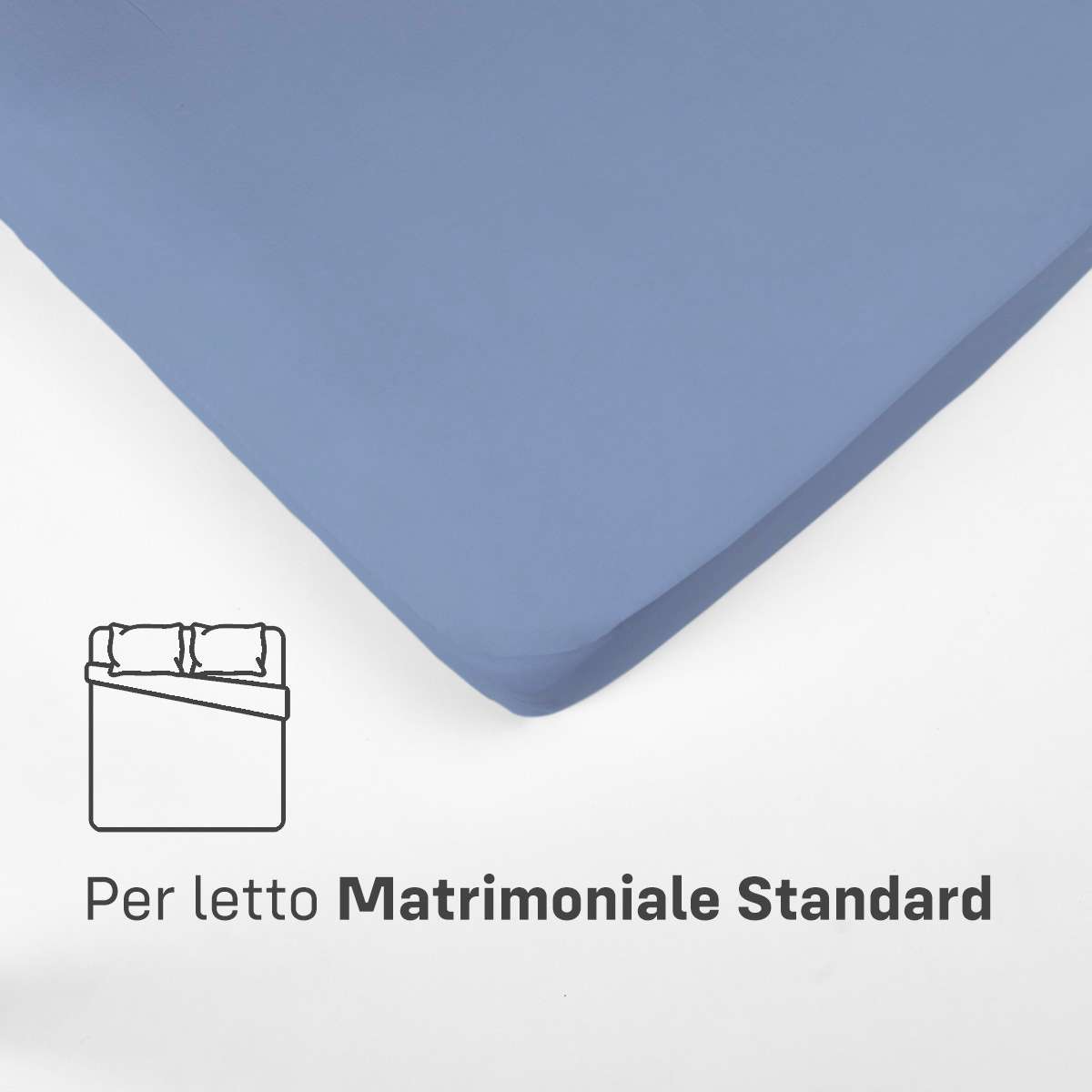 Immagine del prodotto Lenzuola SOPRA MATRIMONIALE STANDARD in Cotone Jersey Elasticizzato | Pietro Zanetti Home