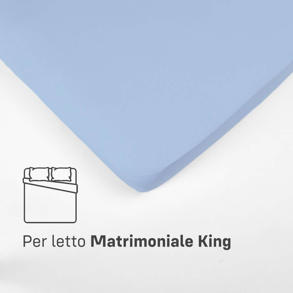 Immagine del prodotto Lenzuola SOPRA MATRIMONIALE KING in Cotone Jersey Elasticizzato | Pietro Zanetti Home