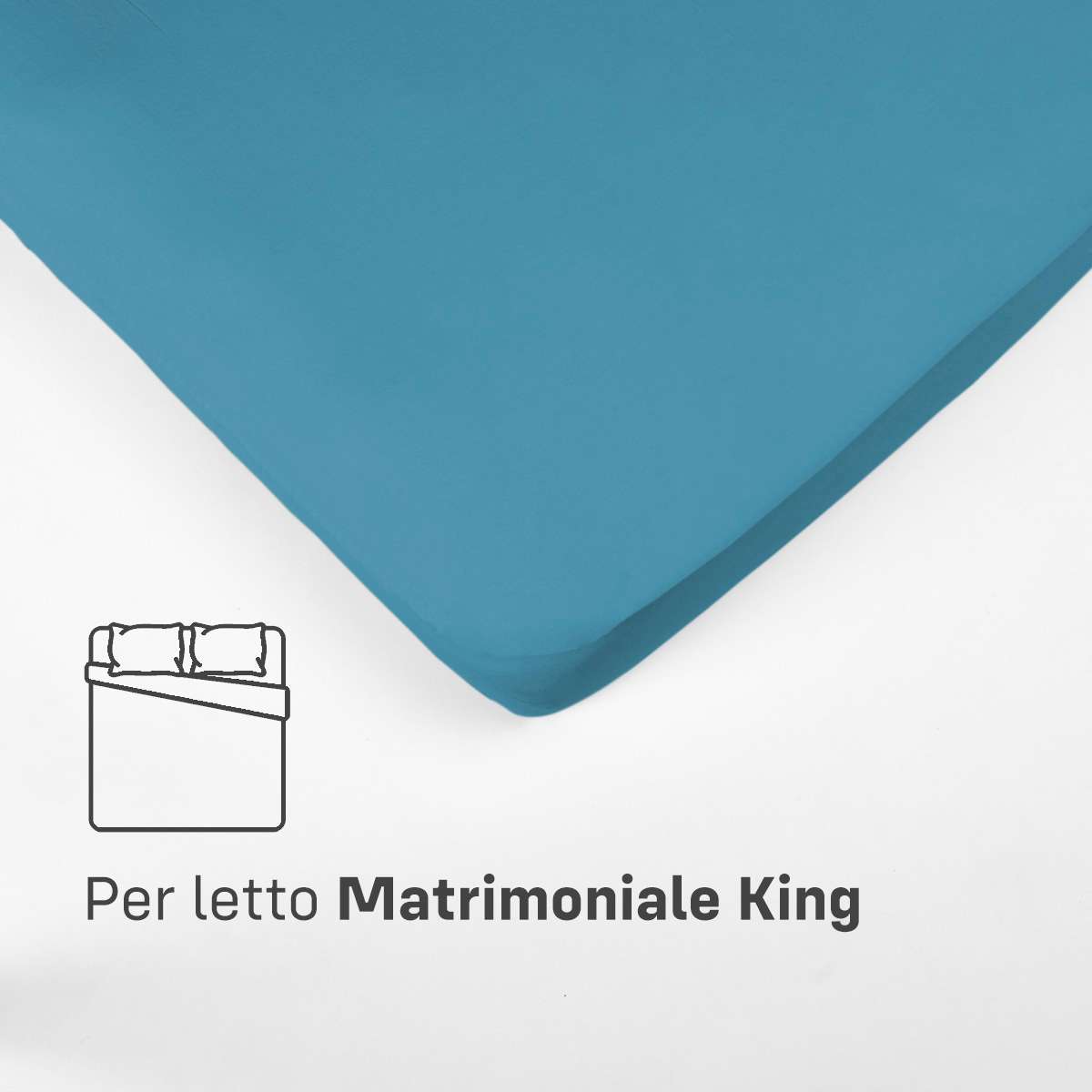 Immagine del prodotto Lenzuola SOPRA MATRIMONIALE KING in Cotone Jersey Elasticizzato | Pietro Zanetti Home